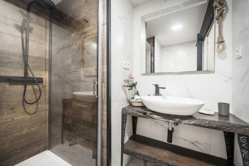 Contemporary Shower with Rainfall Head